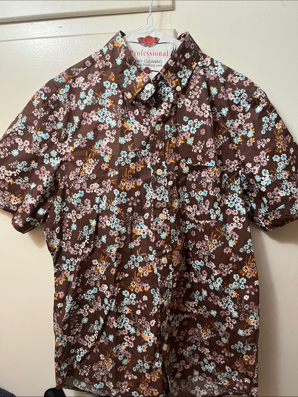 Men’s Kennington Ltd. Short Sleeve Floral Shirt - Size Medium - NWT
